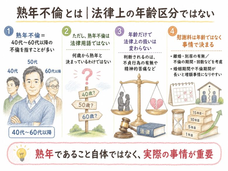 1章 熟年不倫とは|法律上の年齢区分ではない
