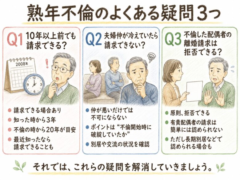 7章 熟年不倫についてよくある疑問3つ