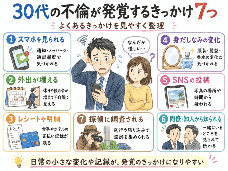 ３章　３０代の不倫が発覚するきっかけ７つ