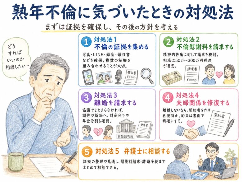 4章 熟年不倫に気づいたときの対処法5つ