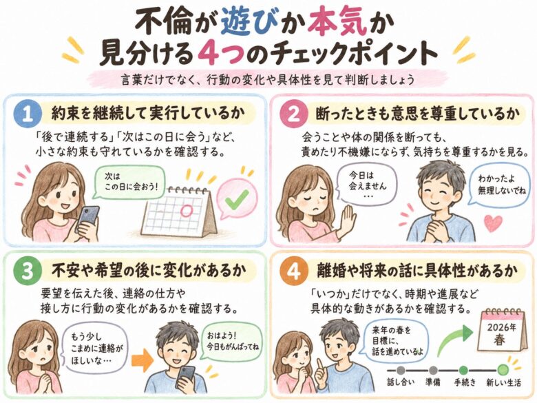 ３章　不倫が遊びか本気か見分けるチェックポイント４つ