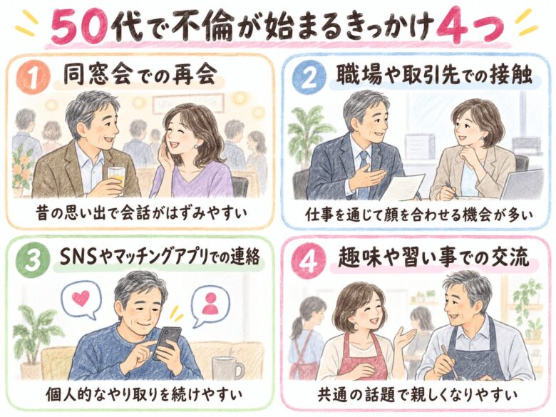3章 50代で不倫が始まるきっかけ4つ
