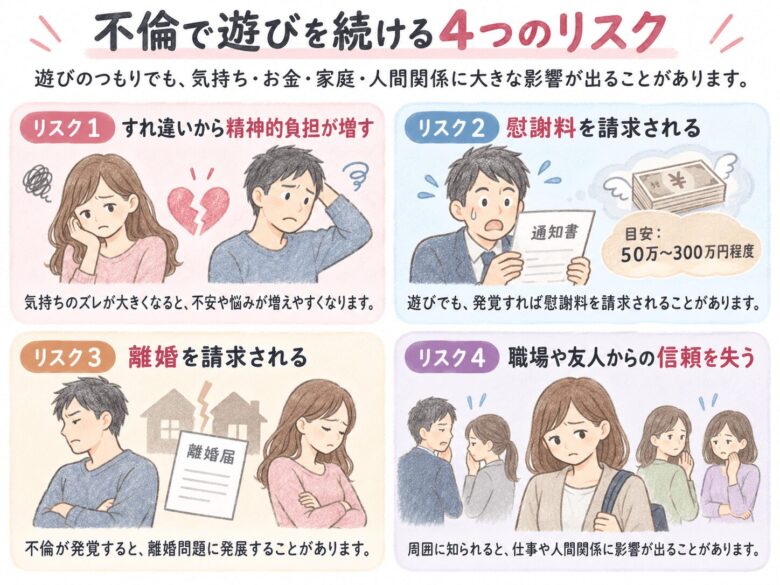 ６章　不倫で遊びを続けるリスク４つ