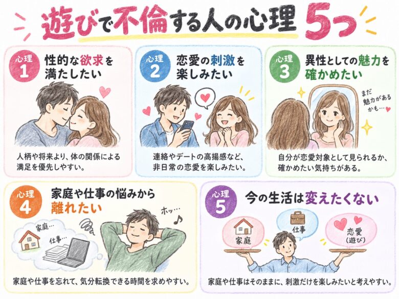 ４章　遊びで不倫する人の心理５つ