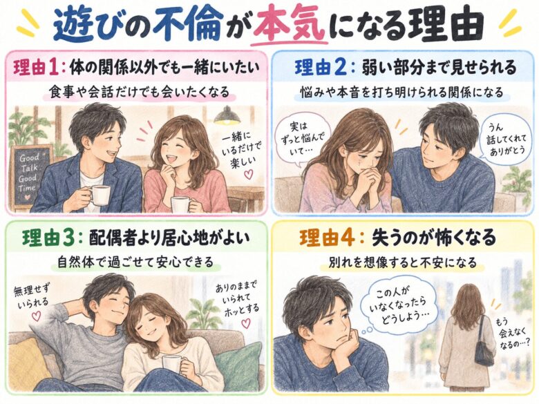 ５章　遊びの不倫が本気になる理由４つ