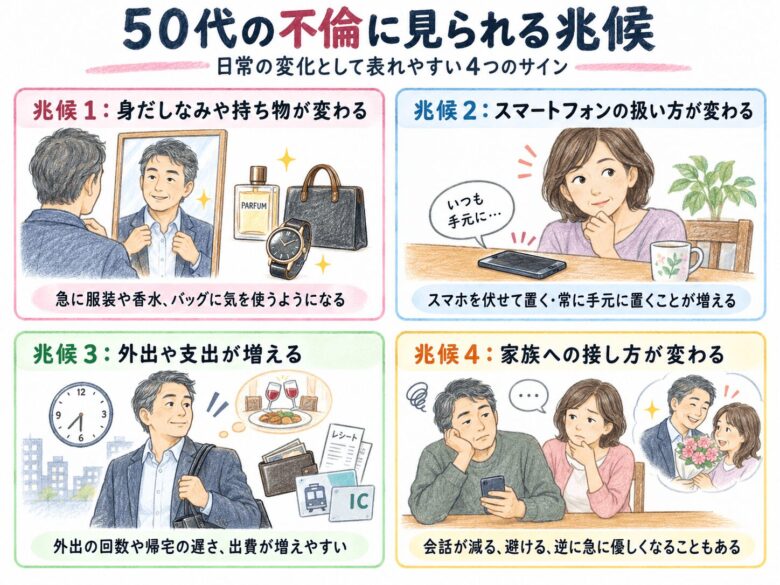 4章 50代の不倫に見られる兆候4つ