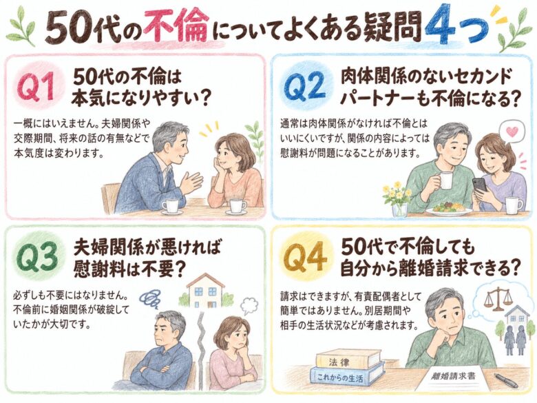 7章 50代の不倫についてよくある疑問4つ